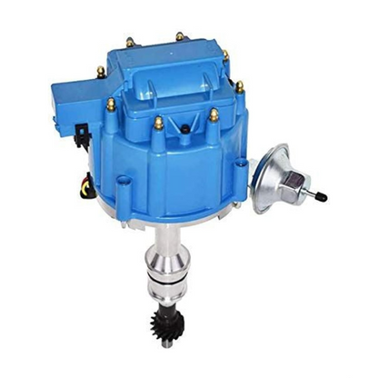 5 Star Speed HEI Distributor with High Output Coil Compatible with Ford Big Block V8 351C 351M 400 429 460 Blue Cap