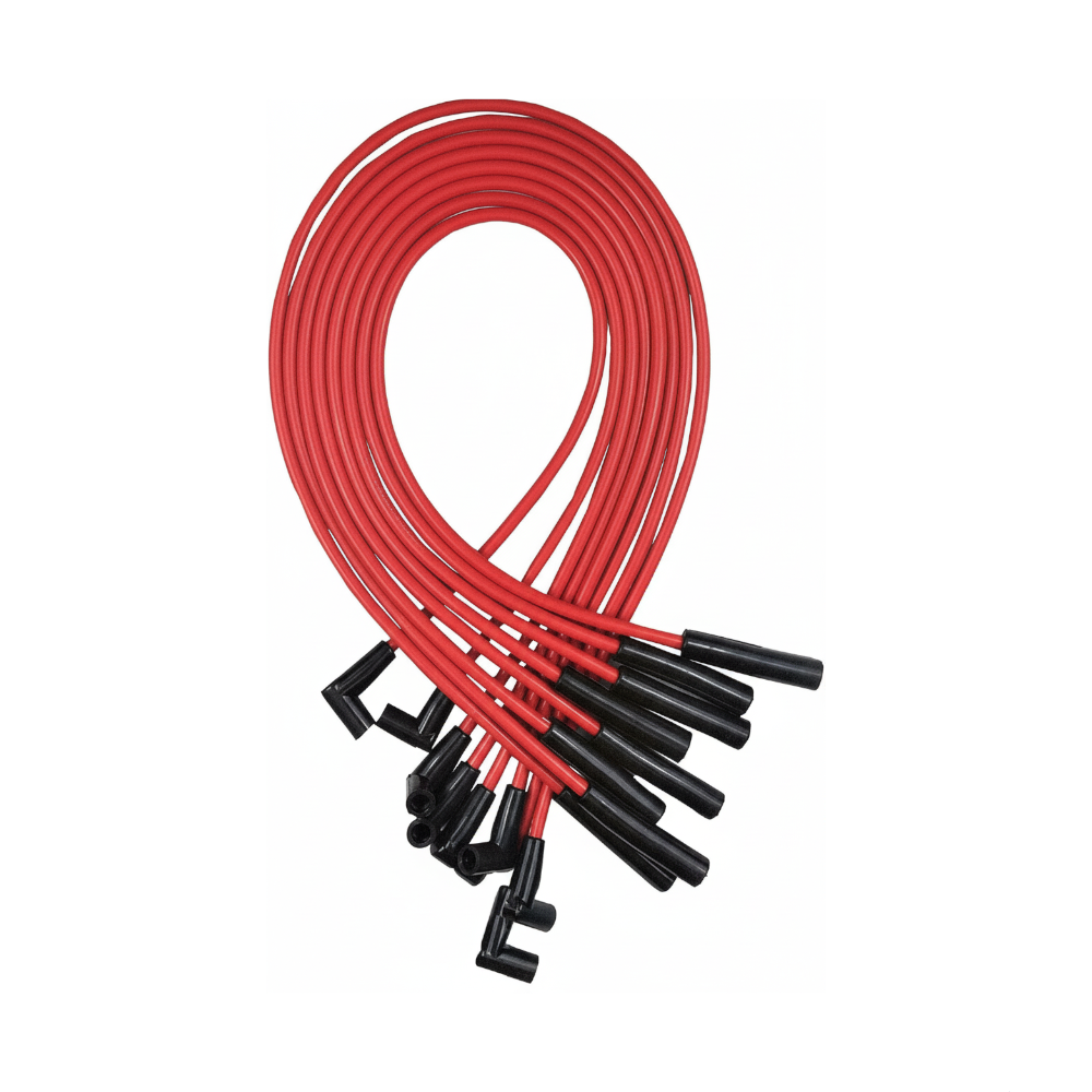 5 Star Speed 8.0mm Red Spark Plug Wire Set Compatible with AMC Jeep V8 290 304 343 360 390 401 HEI