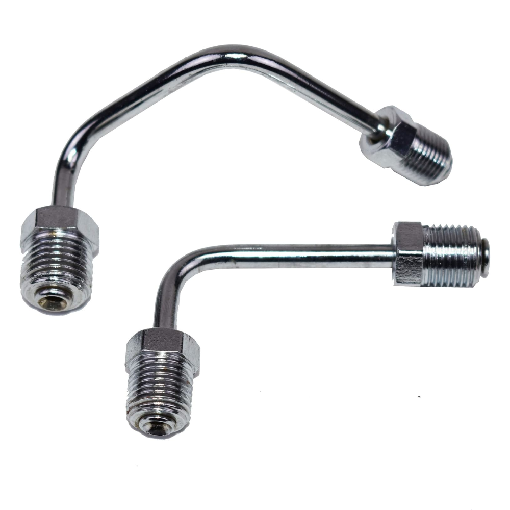 5 Star Speed Chrome Brake Line Set Compatible with Side Mount Proportioning Valve PV2 PV4 Steel