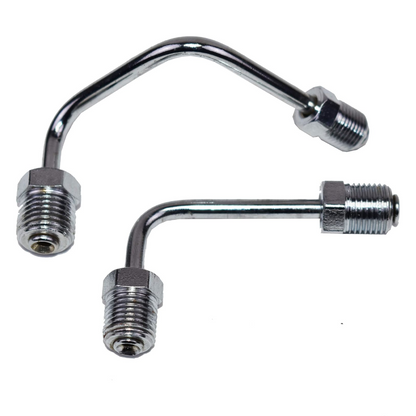5 Star Speed Chrome Brake Line Set Compatible with Side Mount Proportioning Valve PV2 PV4 Steel
