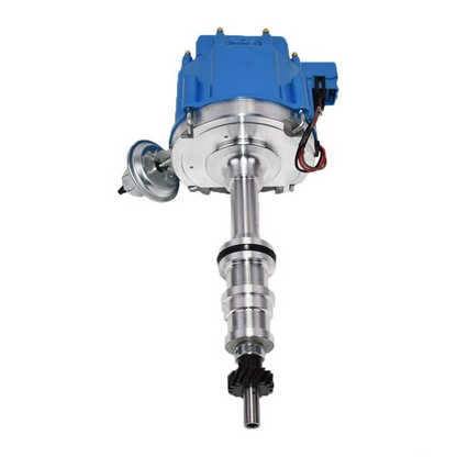 5 Star Speed HEI Distributor with High Output Coil Compatible with Ford FE/FT 330 361 391 V8 5/16" Shaft Blue Cap