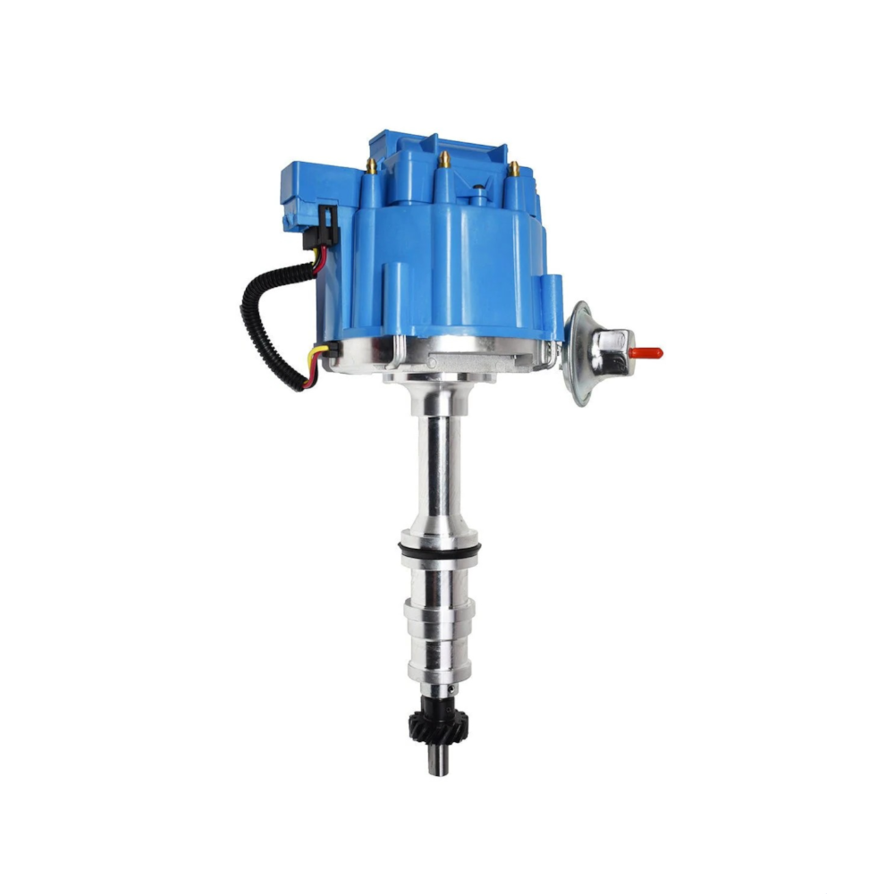 5 Star Speed HEI Distributor with High Output Coil Compatible with Ford FE 352 360 390 406 410 427 428 Blue Cap