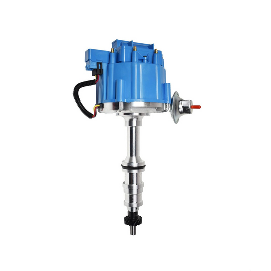 5 Star Speed HEI Distributor with High Output Coil Compatible with Ford FE 352 360 390 406 410 427 428 Blue Cap